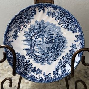The Brook Blue (Made in England) by CHURCHILL The Georgian Collection Plate 5.5”